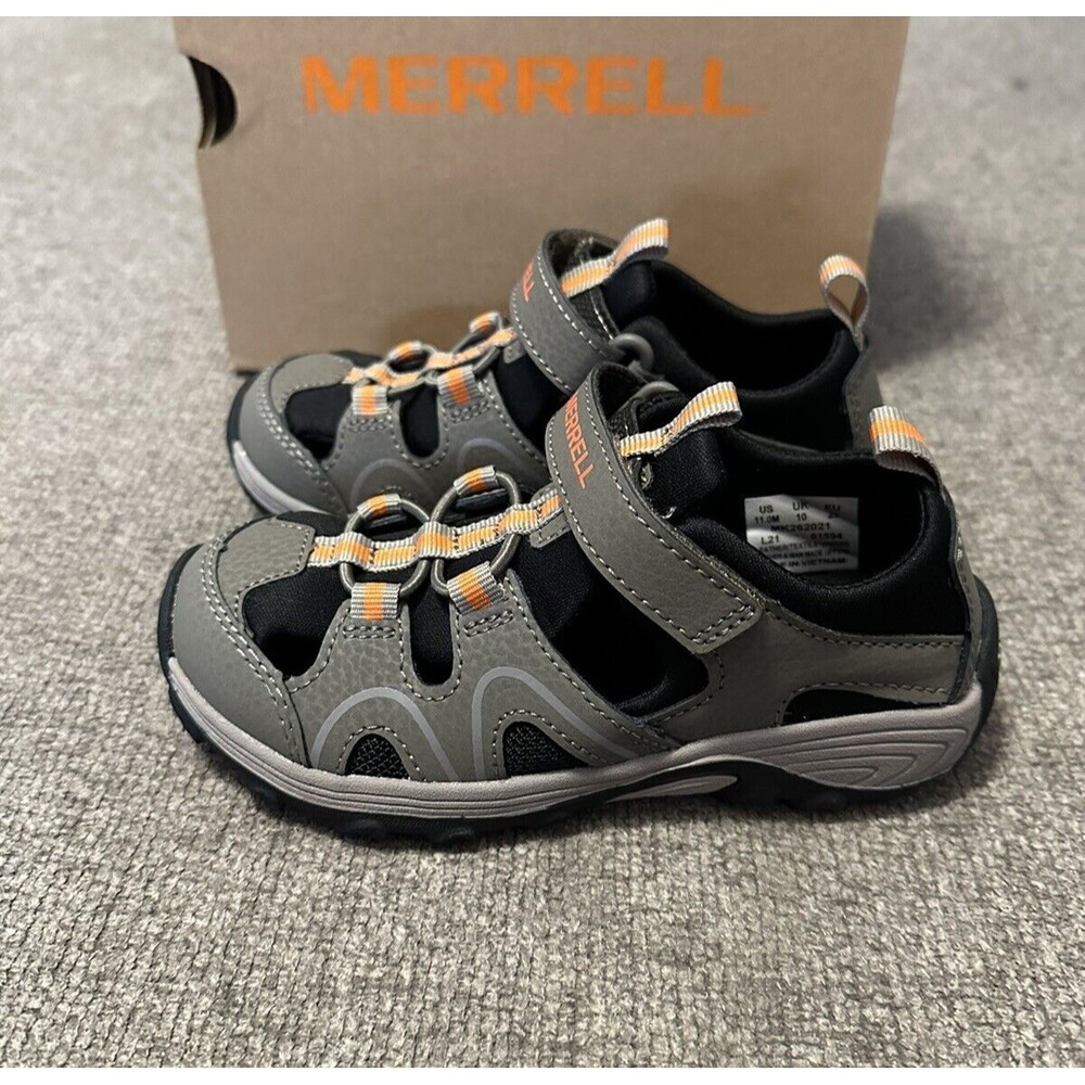 Merrell Kids hydro Teton Gunsmoke Sandal Shoes MK262021 Size 11M New
